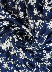 Navy dresses,Ditsy Floral dresses,Everyday dresses,Casual dresses,ROTITA Ditsy Floral Print Navy V Neck Short Sleeve Dress