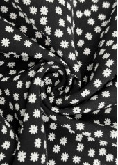 Black bottoms,Dot bottoms,Polka Dot Black Wide Leg Elastic Waist Pants