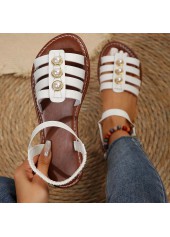 weiße Peep-Toe-Schuhe aus Kunstleder