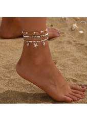 Shell Raw White Seed Beads Anklets