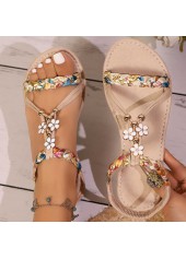 Weißer flacher Schuh mit Tribal-Print und runder Zehenpartie