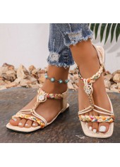 Beige shoes,Tribal shoes,Tribal Print Beige Falt Peep Toe