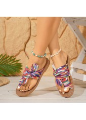 Multi Color shoes,Graphic shoes,Graffiti Print Multi Color Falt Toe Post