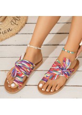 Multi Color shoes,Graphic shoes,Graffiti Print Multi Color Falt Toe Post