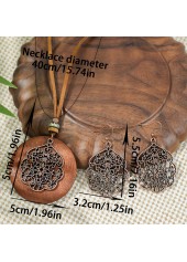 Dark Coffee jewelry,Tribal jewelry,Dark Coffee Alloy Earrings and Necklace