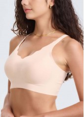Skin Color intimates,Plain Color intimates,Skin Color Push-up V Neck Bra