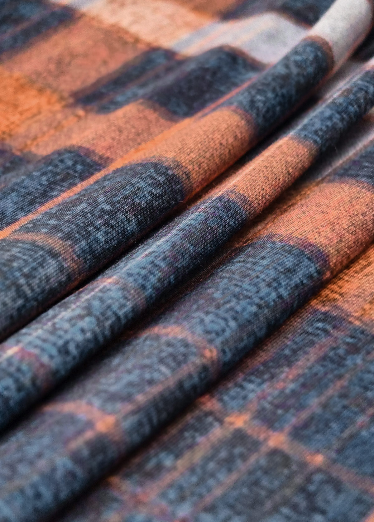 Navy tops,Plaid tops,Striped tops,Geometric tops,ROTITA Fake 2in1 Plaid Navy Short Sleeve Shirt