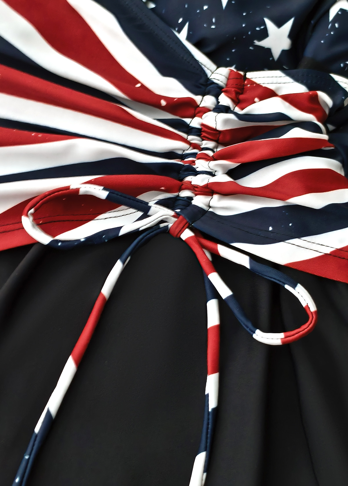 Multi Color swimwear,Flag swimwear,ROTITA American Flag Multi Color One Piece Swimdress