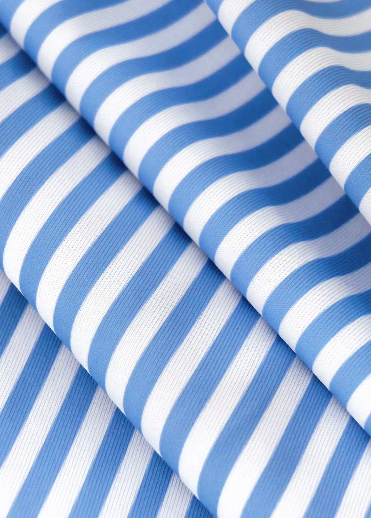 Light Blue swimwear,Striped swimwear,Geometric swimwear,ROTITA Light Blue Ruffle One Shoulder One Piece Swimdress
