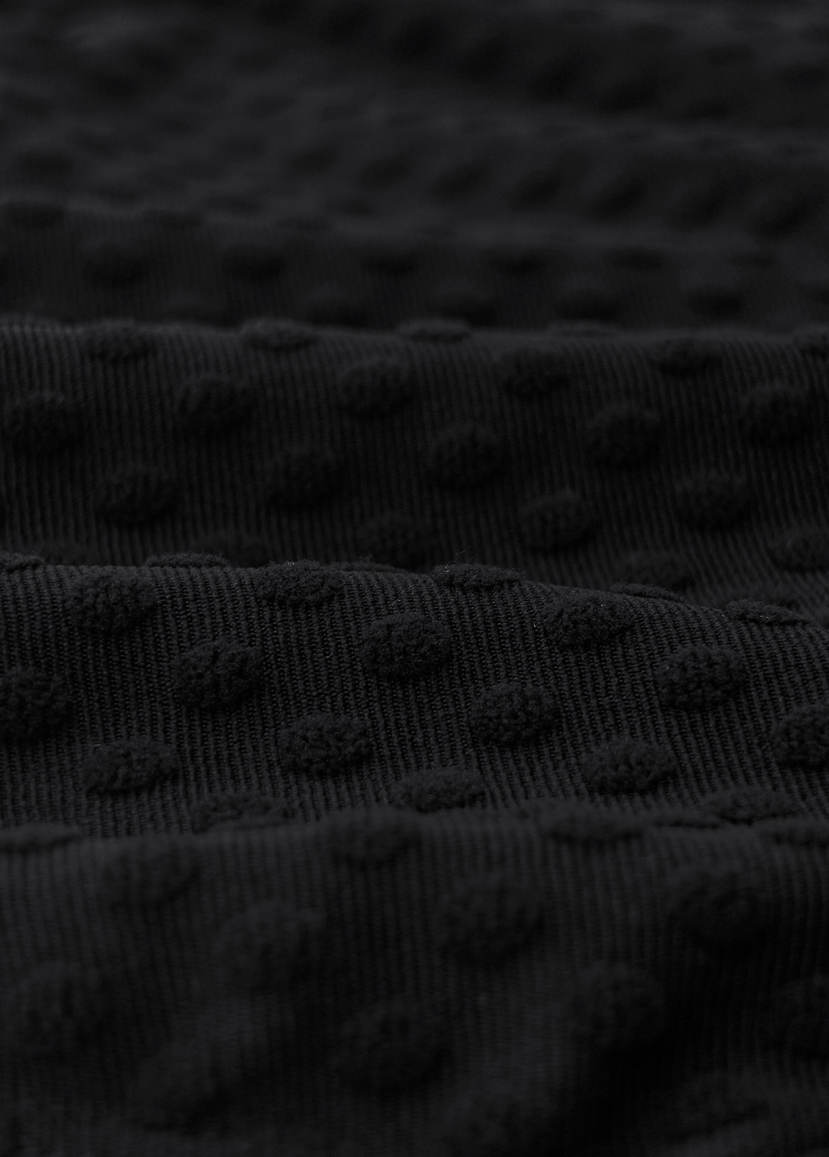 Black swimwear,Plain Color swimwear,ROTITA Black Mid Waisted Frill Bikini Set