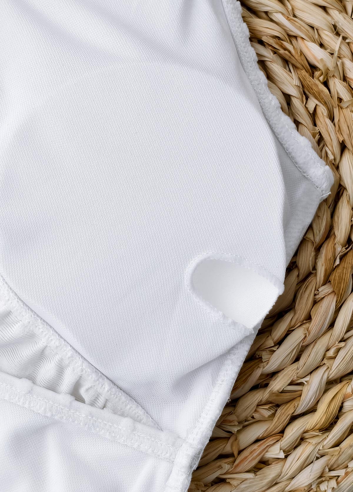 White swimwear,Plain Color swimwear,ROTITA White Ruched Detail One Piece Swimwear