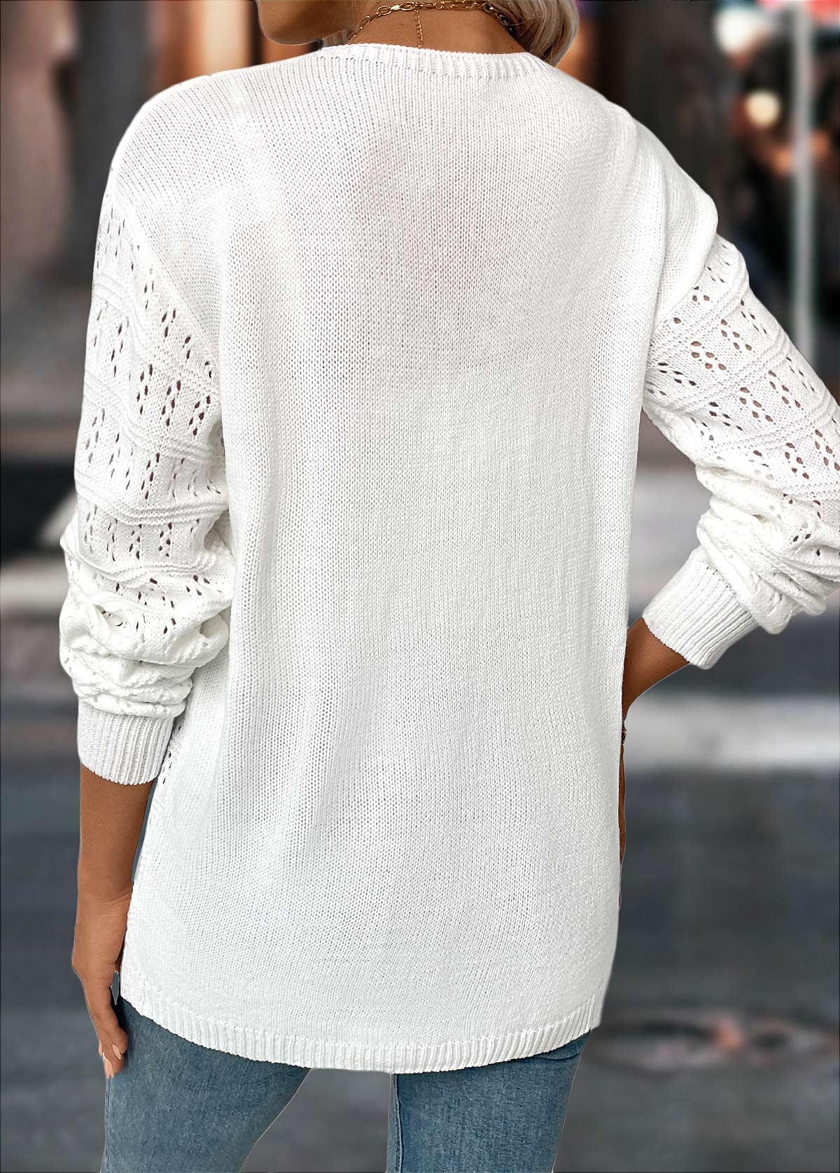 White tops,Plain Color tops,White Light Cardigan