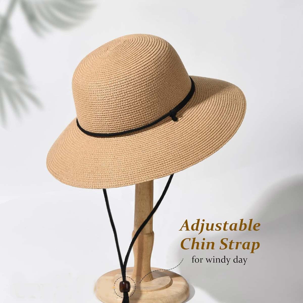 Light Camel accessories,Plain Color accessories,Light Camel Foldable Visor Straw Hat