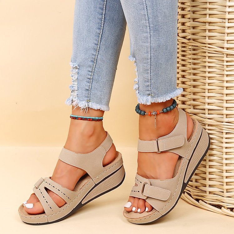 Light Camel shoes,Plain Color shoes,Light Camel Faux Leather Falt Peep Toe