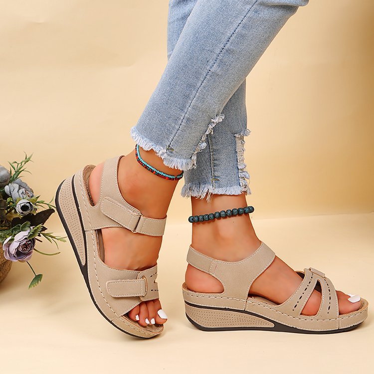 Light Camel shoes,Plain Color shoes,Light Camel Faux Leather Falt Peep Toe