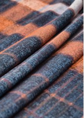 Navy plus size,Plaid plus size,Striped plus size,Geometric plus size,ROTITA Plus Size Fake 2in1 Navy Plaid Shirt Collar Blouse