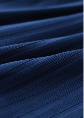 Navy swimwear,Animal Print swimwear,ROTITA Contrast Binding Navy Marine Life Print Tankini Set