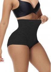 Black intimates,Plain Color intimates,Black Shapewear Stretchy High Waisted Panties