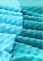 Cyan swimwear,Plain Color swimwear,ROTITA Patchwork Cyan V Neck Tankini Set