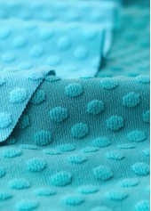 Cyan swimwear,Plain Color swimwear,ROTITA Patchwork Cyan V Neck Tankini Set