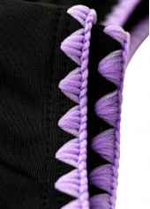 Light Purple plus size,Floral plus size,Plants plus size,ROTITA Plus Size Mid Waisted Floral Print Tankini Set