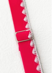 Red swimwear,Tribal swimwear,ROTITA Red Tribal Print Mid Waisted Tankini Set