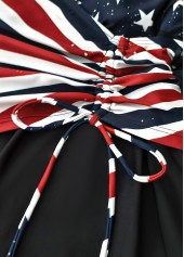 Multi Color swimwear,Flag swimwear,ROTITA American Flag Multi Color One Piece Swimdress