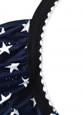 Multi Color swimwear,Flag swimwear,ROTITA American Flag Multi Color One Piece Swimdress