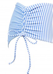 Blue swimwear,Striped swimwear,Geometric swimwear,ROTITA Blue Striped Mid Waisted Tankini Set