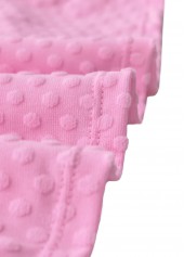 Pink swimwear,Dot swimwear,ROTITA Pink Polka Dot Mid Waisted Tankini Set