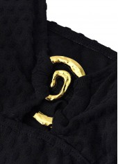 Black swimwear,Leopard swimwear,Animal Print swimwear,ROTITA Black Leopard Mid Waisted Tankini Set