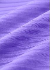 Purple swimwear,Floral swimwear,Plants swimwear,ROTITA Purple Floral Print Mid Waisted Tankini Set