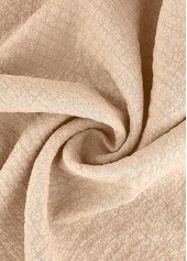 Light Coffee bottoms,Plain Color bottoms,Light Coffee Wide Leg Elastic Waist High Waisted Pants