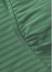 Sage Green swimwear,Plants swimwear,ROTITA Sage Green Tropical Plants Print Mid Waisted Tankini Set