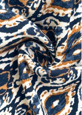 Multi Color bottoms,Tribal bottoms,ROTITA Tribal Print Multi Color Elastic Waist A Line Skirt