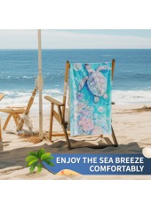 Cyan accessories,Animal Print accessories,Marine Life Print Cyan Beach Blanket