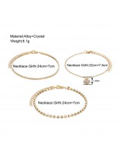 Golden jewelry,Golden Color Heart Alloy Detail Anklets