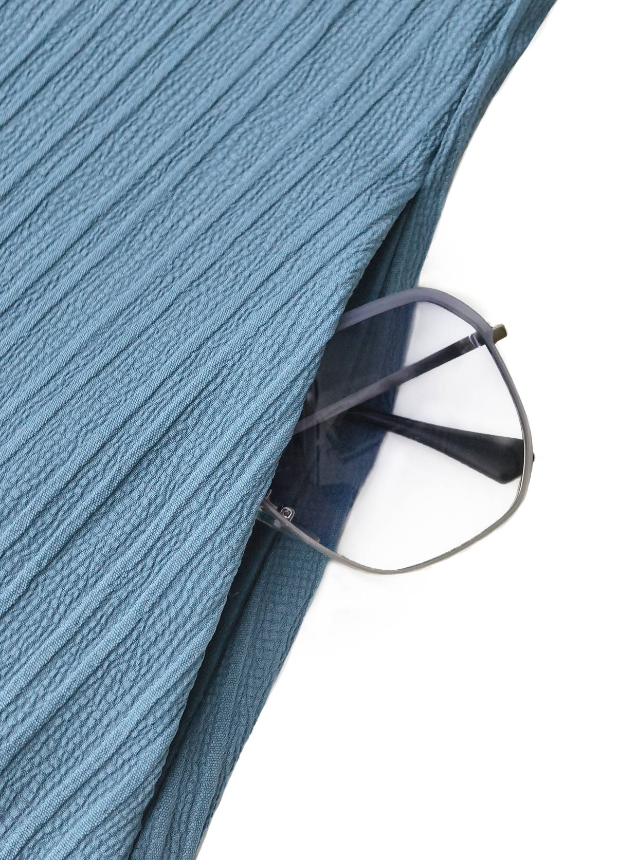 Dusty Blue dresses,Floral dresses,Plants dresses,Everyday dresses,Casual dresses,ROTITA Fake 2in1 Floral Print Dusty Blue A Line Dress