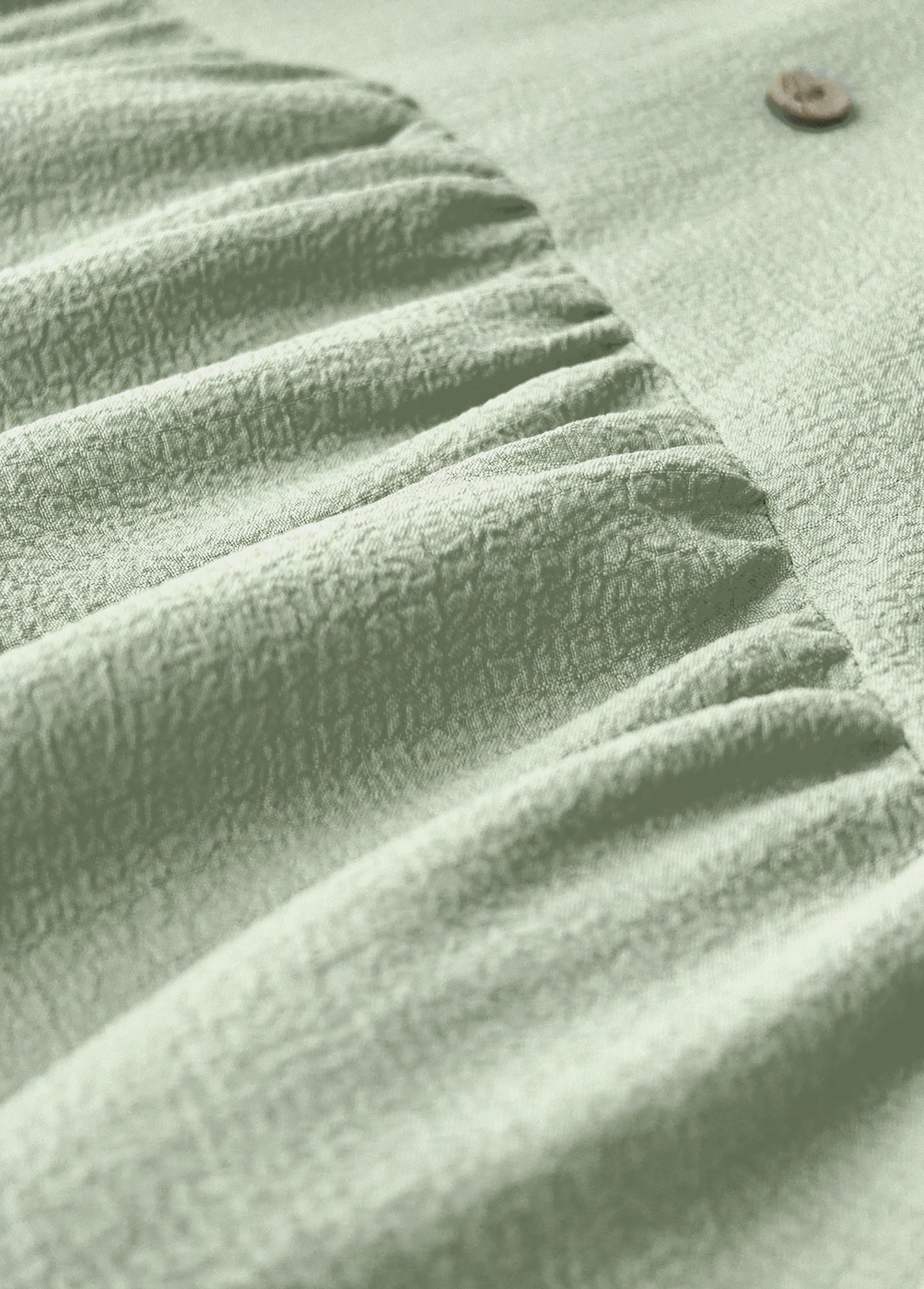 Sage Green dresses,Plain Color dresses,Everyday dresses,Casual dresses,ROTITA Button Sage Green A Line Split Neck Dress