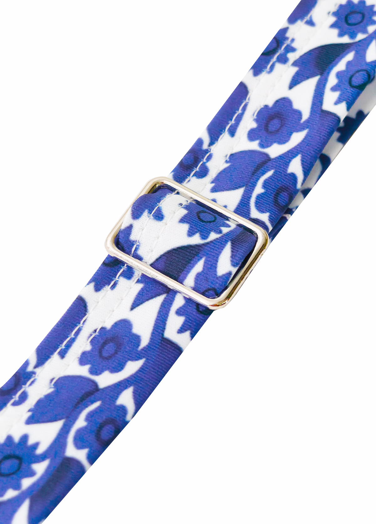 Blue swimwear,Plants swimwear,Floral swimwear,ROTITA Ruched Blue Random Floral Print Tankini Set