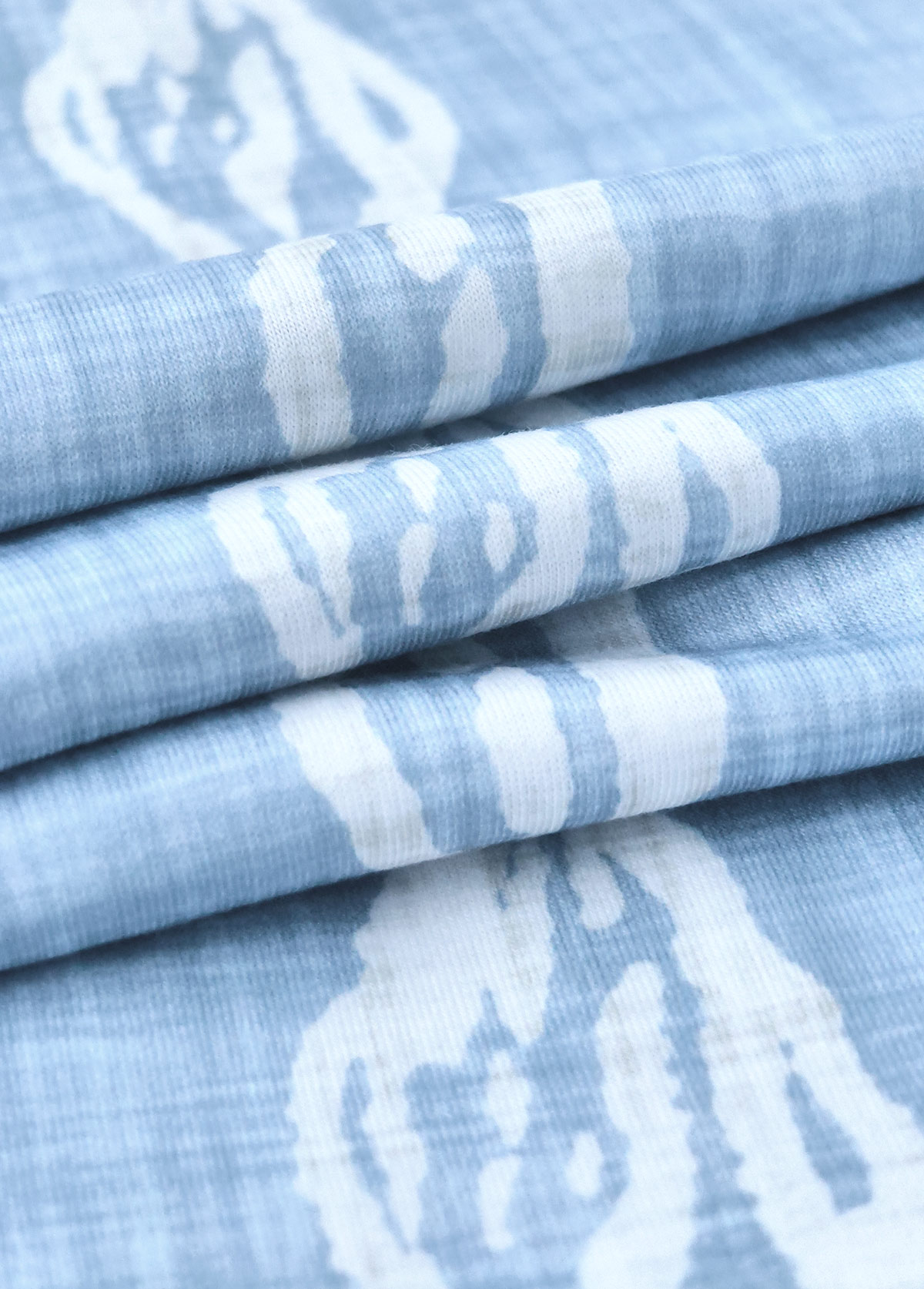 Light Blue dresses,Animal Print dresses,Everyday dresses,Casual dresses,ROTITA Circular Ring Tropical Plants Print Light Blue Strappy Dress