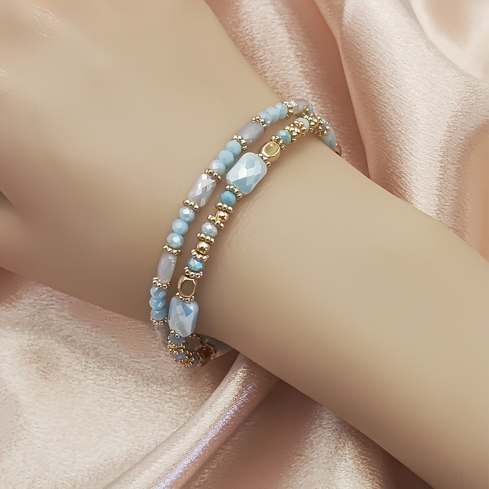 Sage Green jewelry,Light Green jewelry,Geometric jewelry,Sage Green Acrylic Beaded Bracelet Set