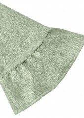 Sage Green dresses,Plain Color dresses,Everyday dresses,Casual dresses,ROTITA Button Sage Green A Line Split Neck Dress