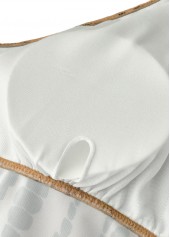 Light Camel swimwear,Tie Dye swimwear,ROTITA Criss Cross Light Camel One Piece Swimwear