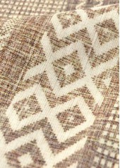 Light Camel dresses,Geometric dresses,Everyday dresses,Casual dresses,ROTITA Geometric Print Light Camel Dress