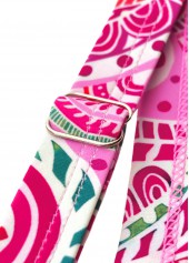 Pink swimwear,Paisley swimwear,ROTITA Ruched Pink Paisley Print Mid Waisted Tankini Set