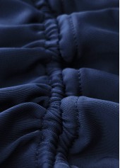 Navy swimwear,Striped swimwear,Geometric swimwear,ROTITA Tie Navy Striped Mid Waisted Tankini Set