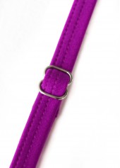 Purple swimwear,Plain Color swimwear,ROTITA V-Neck Twist Purple One Piece Swimdress