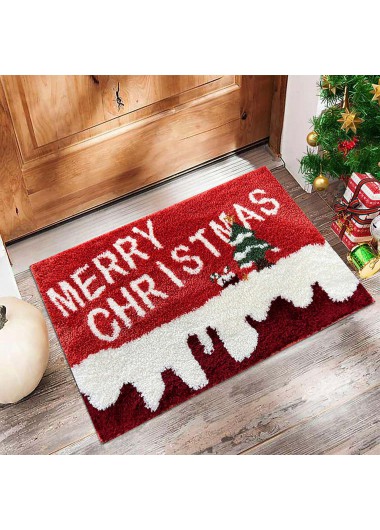 Red accessories,Christmas accessories,Christmas Red Cat Paw Pad Bath Mat