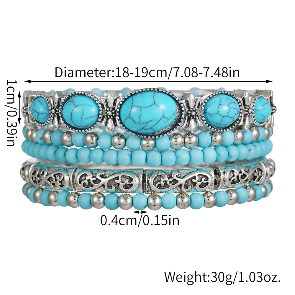 Mint Green jewelry,Other jewelry,Mint Green Turquoise Beaded Bracelet Set